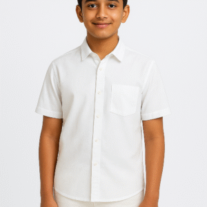 LaMart(B)- Point Collar Half Sleeve Shirt