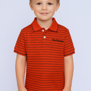 Heritage-Collar Neck Polo Shirt