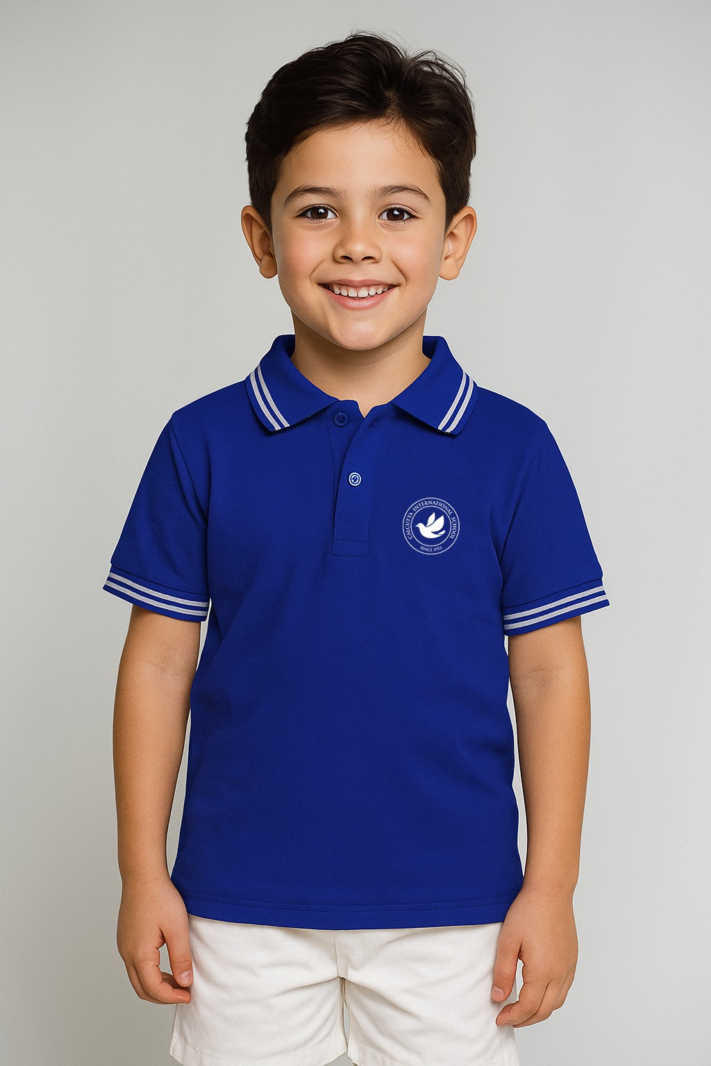 CIS-T-SHIRT(POLO)-BLUE UPPER NURSERY