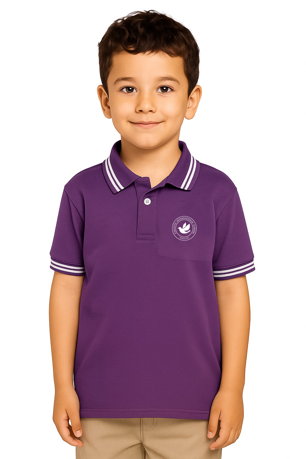CIS-T-SHIRT(POLO)-PURPLE NURSERY