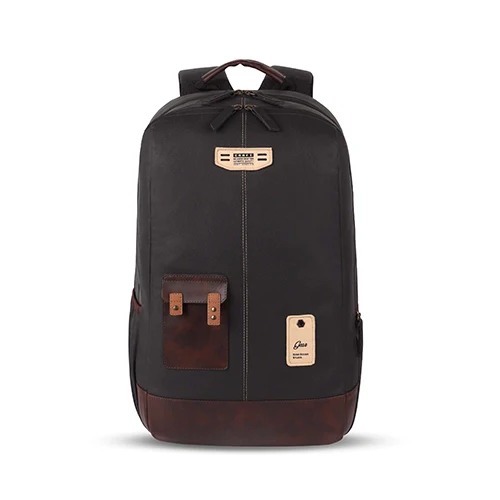Classic 2 Leather Laptop Backpack With Anti-Theft 19 Inch (Black)