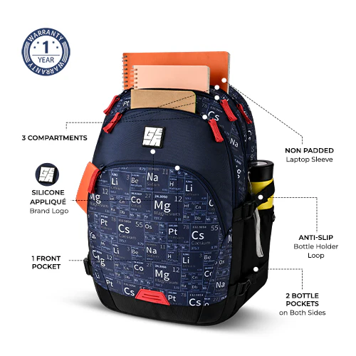 Educator Backpack 19 Inch (Navy-Red) - Image 6