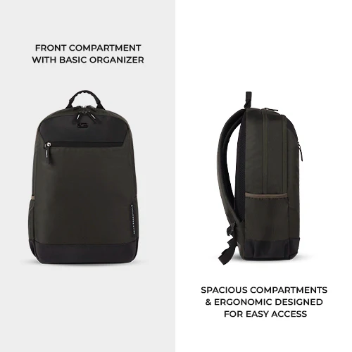 Laconic Laptop Backpack 18 Inch (Olive-Black) - Image 5