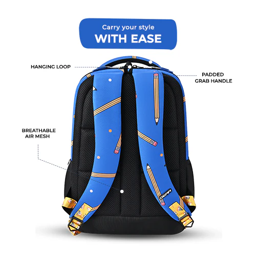 Shuffle Backpack 17 Inch (Blue-Black) - Image 3