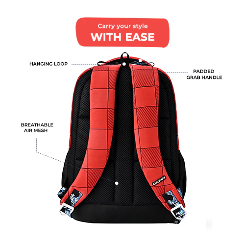 Shuffle Backpack 17 Inch (Red-Blue) - Image 5