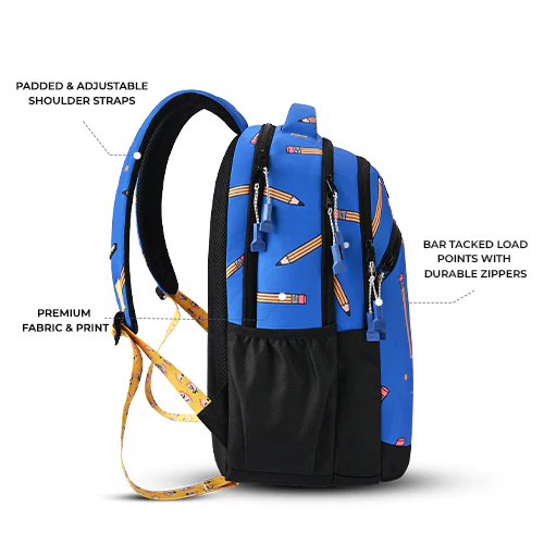 Shuffle Backpack 17 Inch (Blue-Black) - Image 2