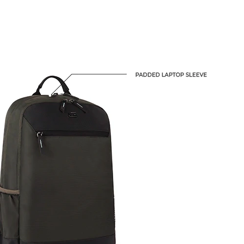 Laconic Laptop Backpack 18 Inch (Olive-Black) - Image 3