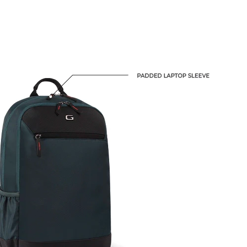 Laconic Laptop Backpack 18 Inch (Green-Black) - Image 3