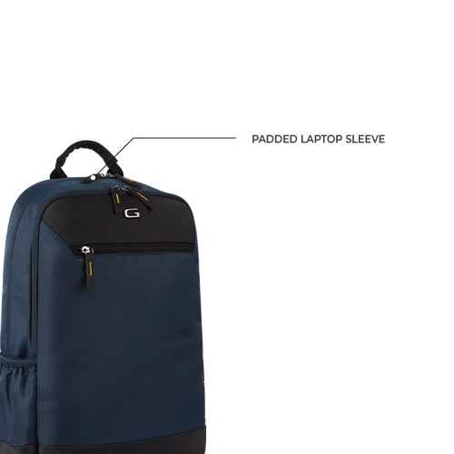 Laconic Laptop Backpack 18 Inch (Blue-Black) - Image 3