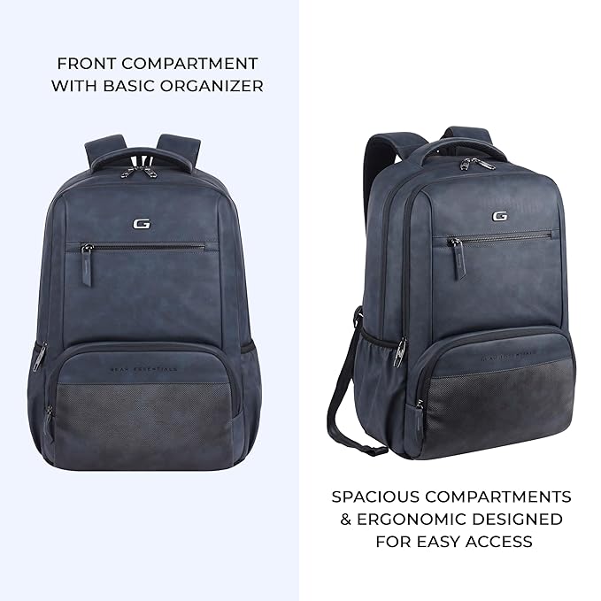 Heritage Laptop Backpack 19 Inch (Navy Blue) - Image 3