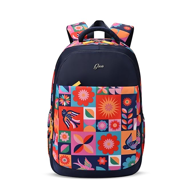 Florentine Laptop Backpack 19 Inch (Blue-Pink)