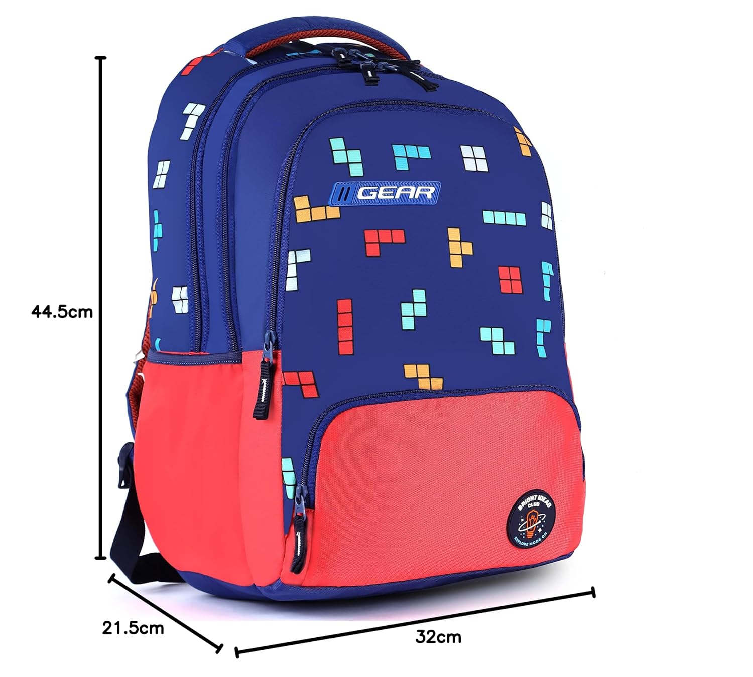 Gambol Backpack 18 Inch (Blue-Red) - Image 2