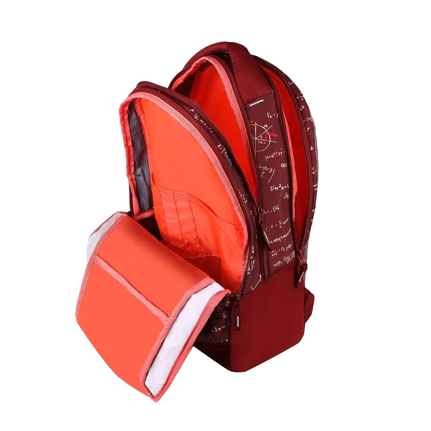 Calculus Backpack With Rain Cover 19 Inch (Maroon) - Image 2