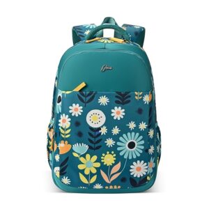 Poppy Laptop Backpack 19 Inch (Green-Blue)