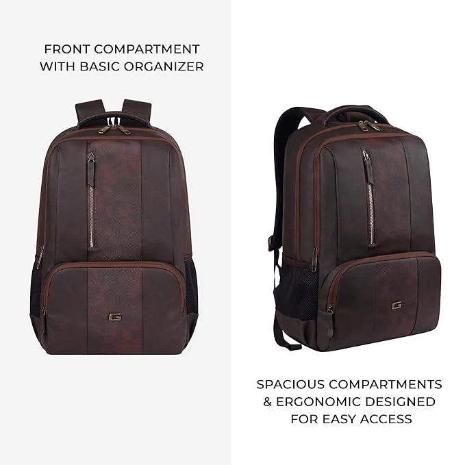 Vault Laptop Backpack 19 Inch (Brown) - Image 3
