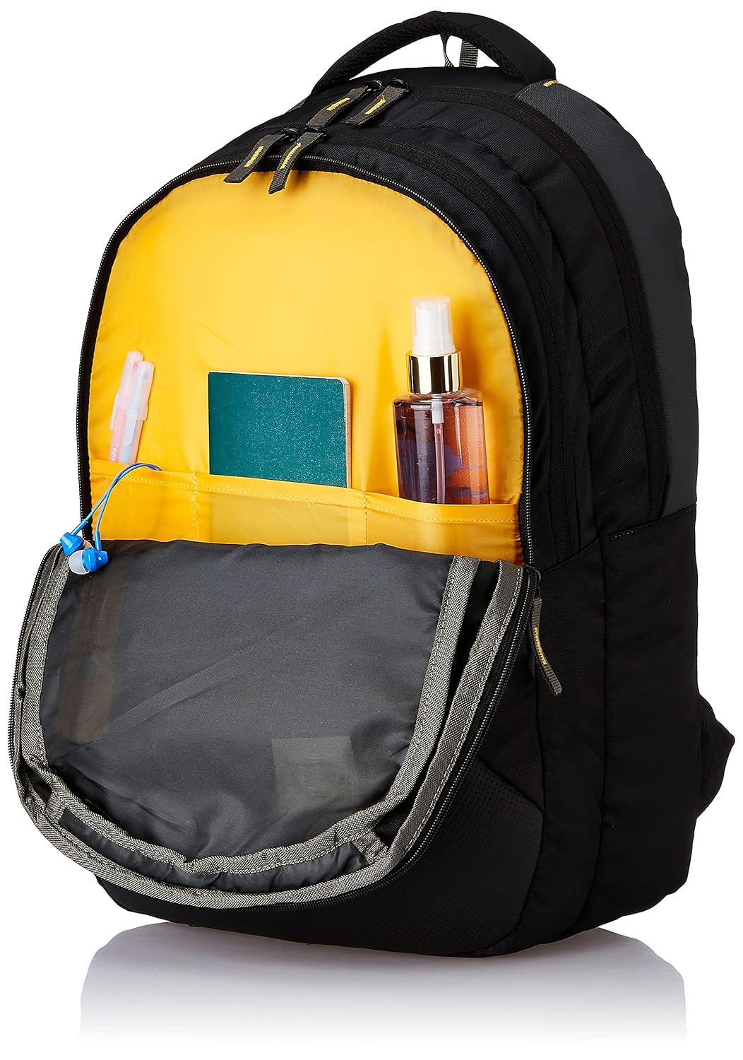 Eco 1 Backpack 18 Inch (Black-Grey-Yellow) - Image 4