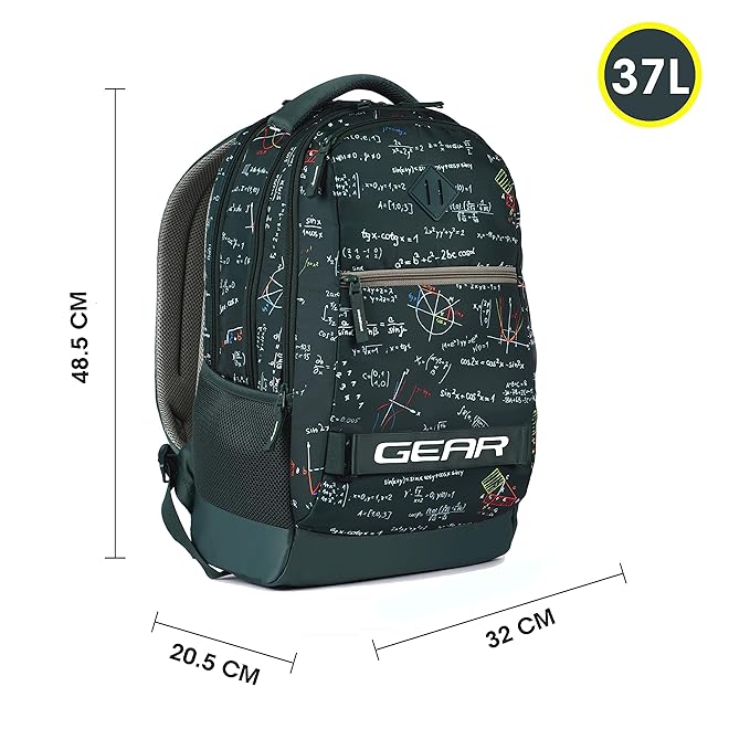 Calculus Backpack With Rain Cover 19 Inch (Green) - Image 8