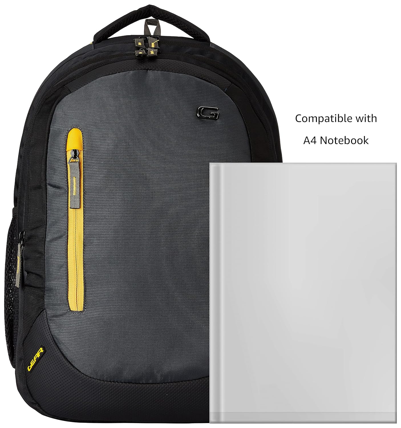 Eco 1 Backpack 18 Inch (Black-Grey-Yellow) - Image 7