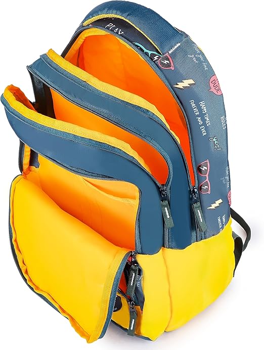 Gambol Backpack 18 Inch (Teal Yellow) - Image 6
