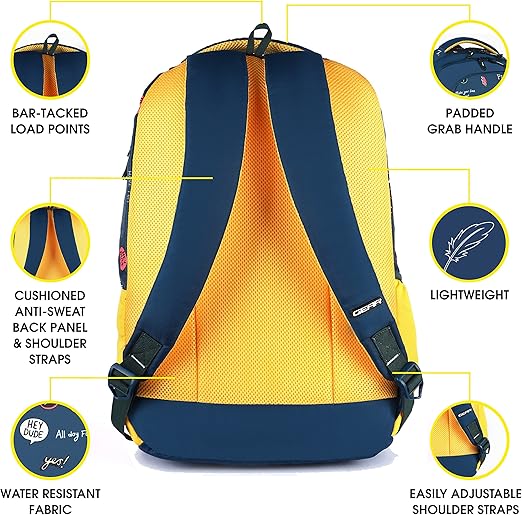 Gambol Backpack 18 Inch (Teal Yellow) - Image 2