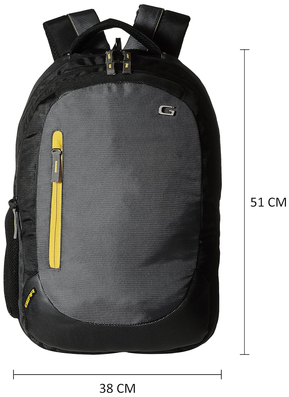 Eco 1 Backpack 18 Inch (Black-Grey-Yellow) - Image 2