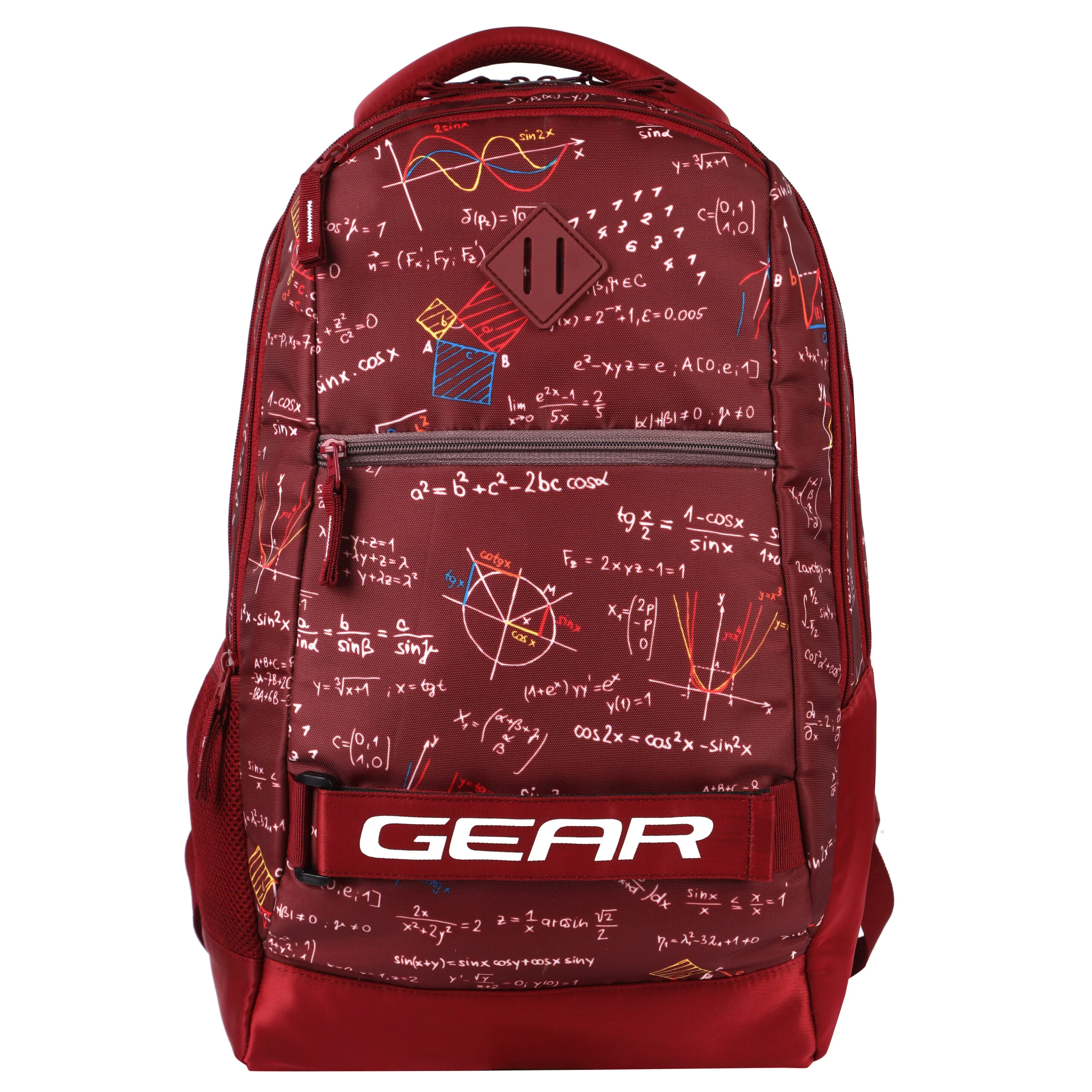 Calculus Backpack With Rain Cover 19 Inch (Maroon)