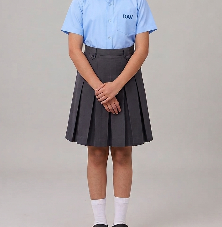 DAV- FIXED WAIST BOX PLEATED SKIRT (CLASS 3-12)