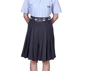 DAV- FIXED WAIST BOX PLEATED SKIRT WITH DIVIDER (CLASS 3-12)