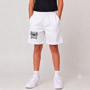 LaMart(B)- White Shorts With Logo